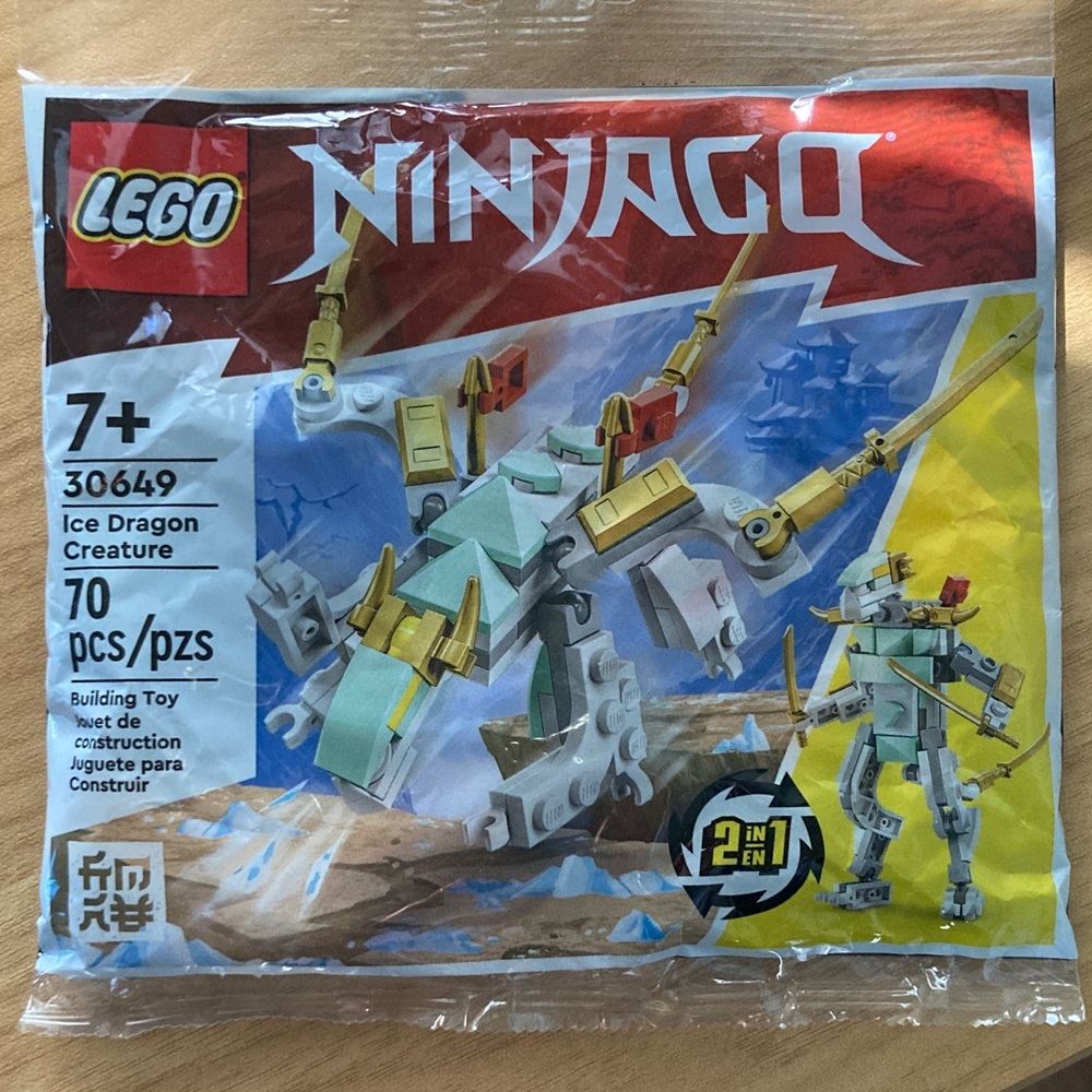 LEGO Ninjago Ice Dragon Building Set - Blue and Gold